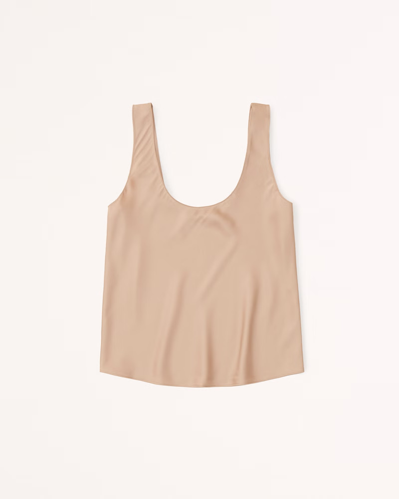Women's Satin Scoopneck Cami | Women's New Arrivals | Abercrombie.com | Abercrombie & Fitch (US)