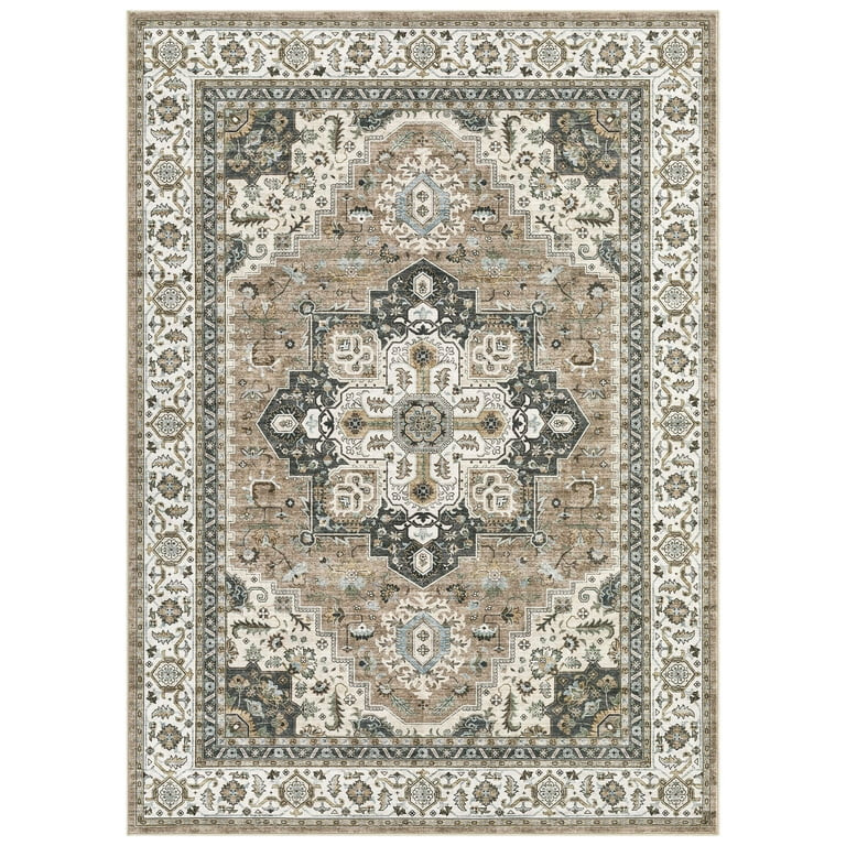 UERMEI 8'x10' Area Rugs for Living Room, Non-slip Washable Vintage Indoor Rug for Bedroom Dining ... | Walmart (US)