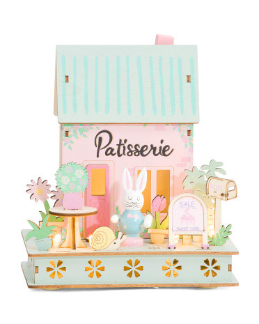 Led Wooden Bunny House | TJ Maxx