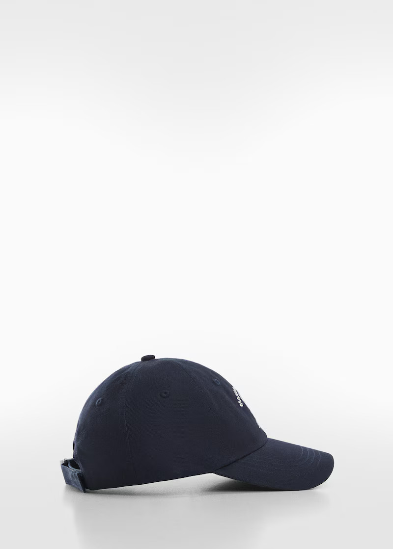 Cap with embroidered logo -  Women | Mango USA | MANGO (US)