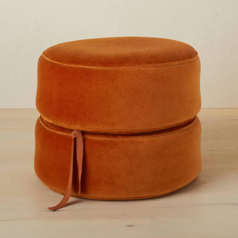 Olivia Round Pouf Rust - Opalhouse™ designed with Jungalow™ | Target