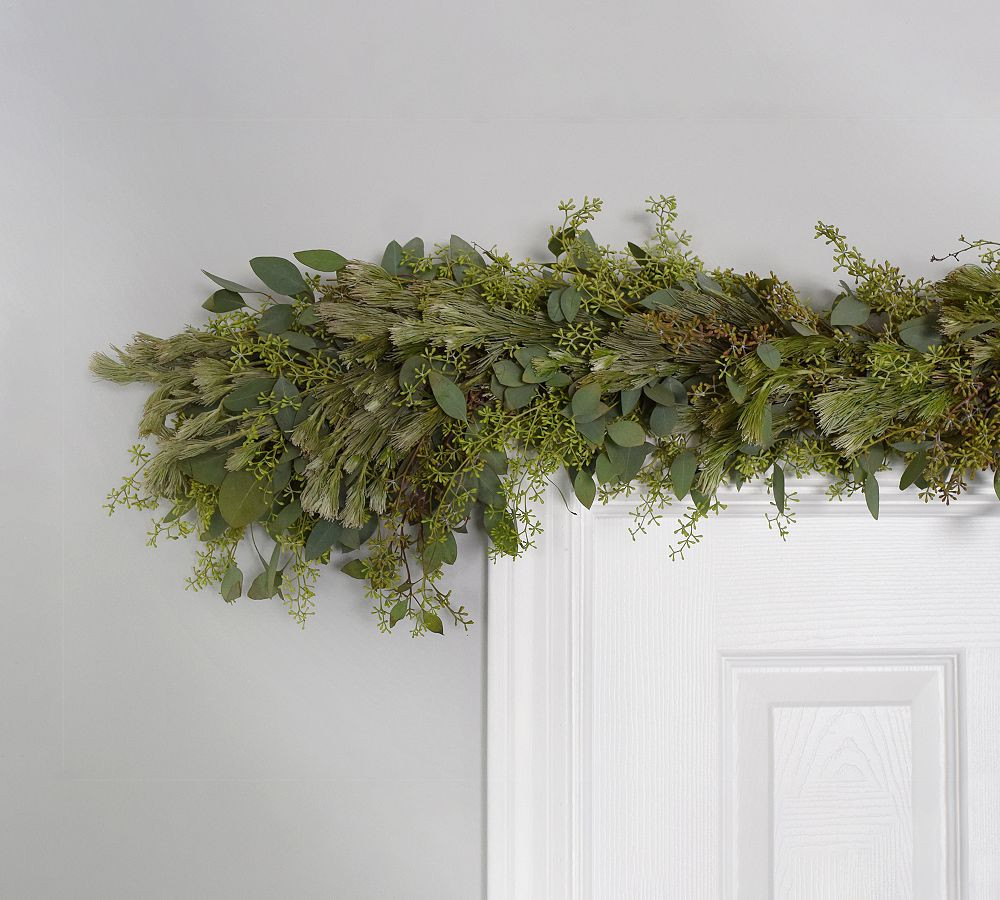 Fresh Wooly Bush Eucalyptus Garland | Pottery Barn (US)