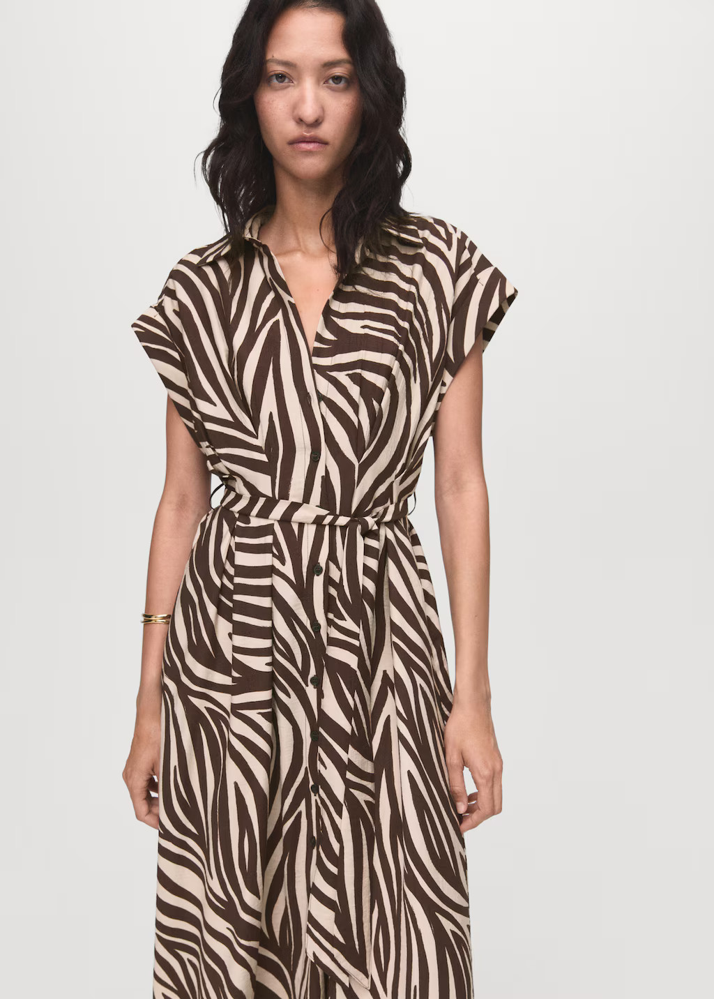 Printed shirt dress | Mango (US/MX/AU)