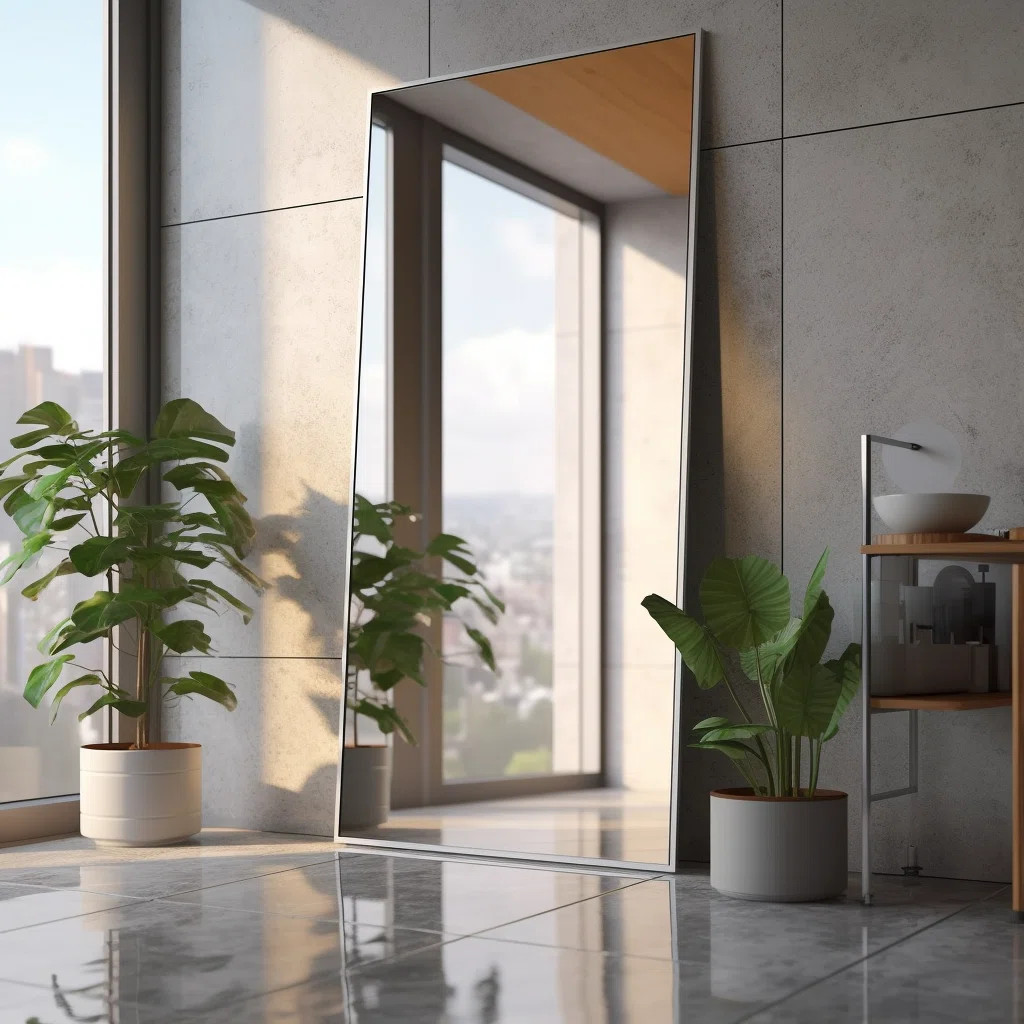 Adhvika Metal Flat Mirror | Wayfair North America