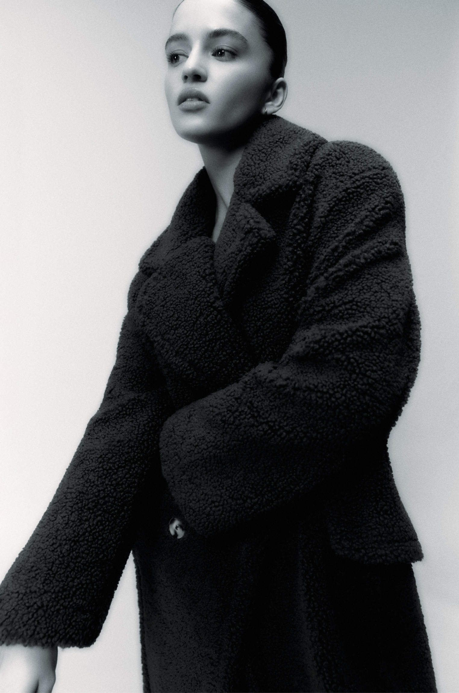 Faux shearling coat | PULL and BEAR UK