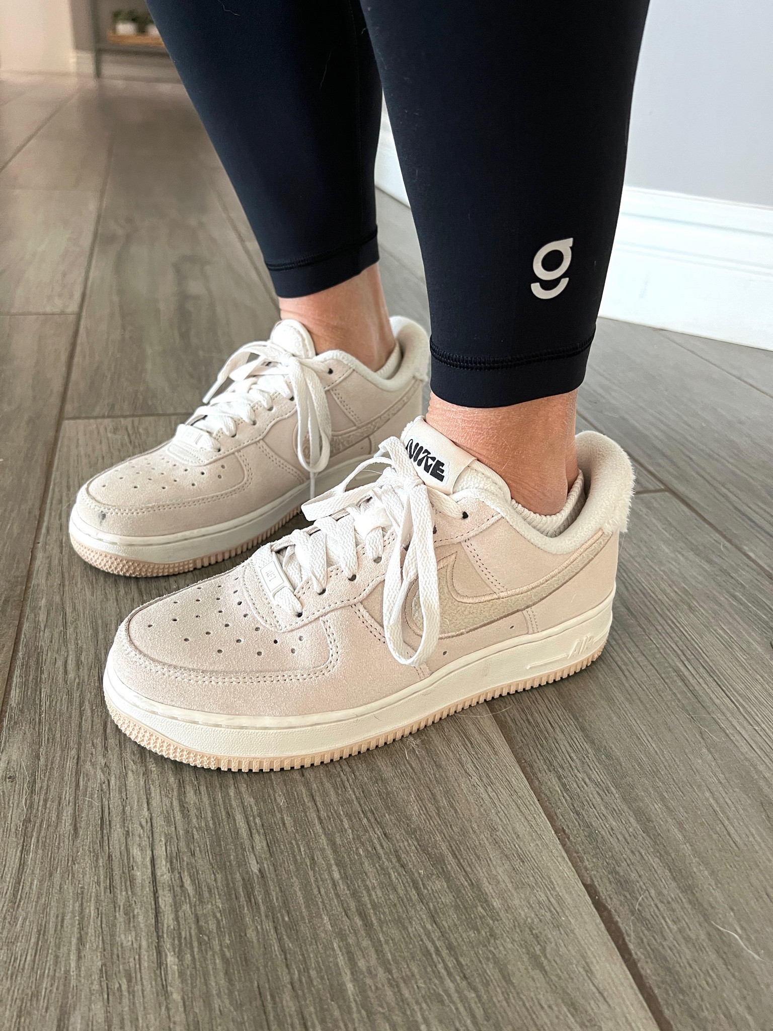 half size down air force 1