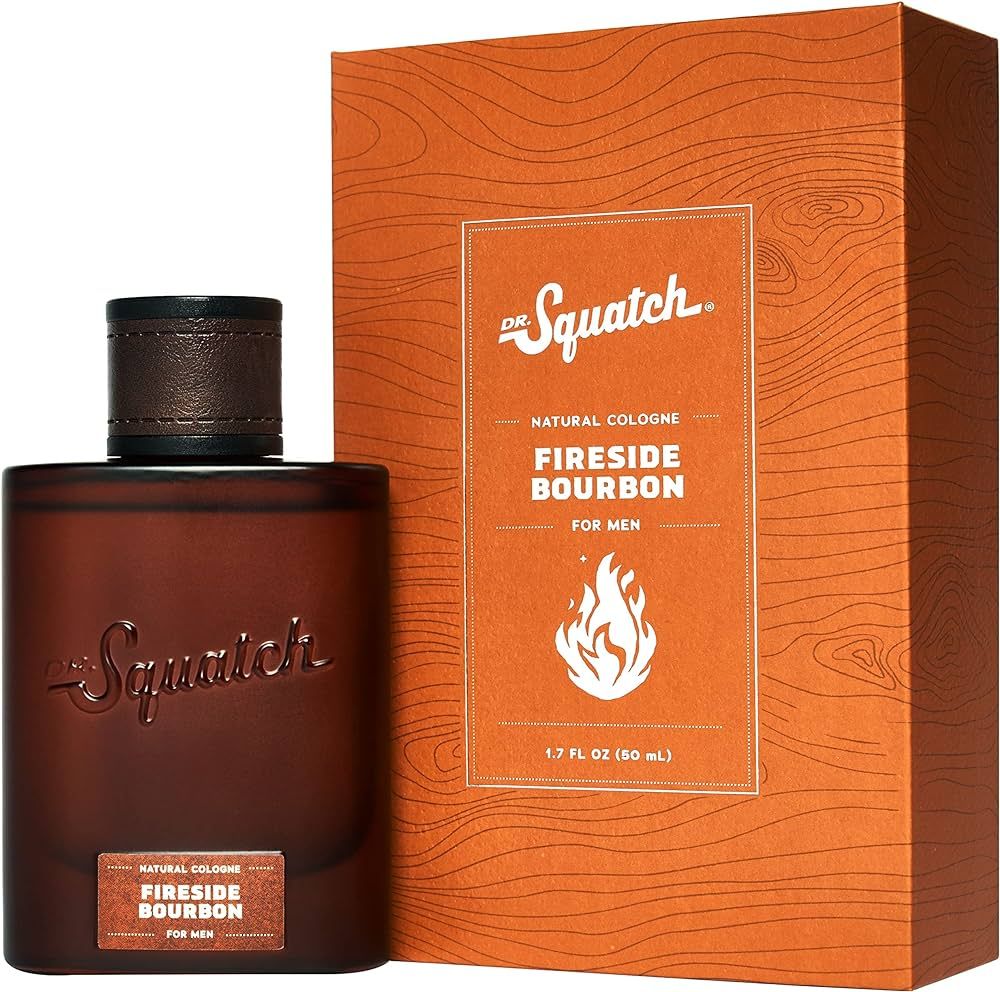 Dr. Squatch Fireside Bourbon Cologne - Natural cedarwood, clove, and patchouli fragrance inspired... | Amazon (US)