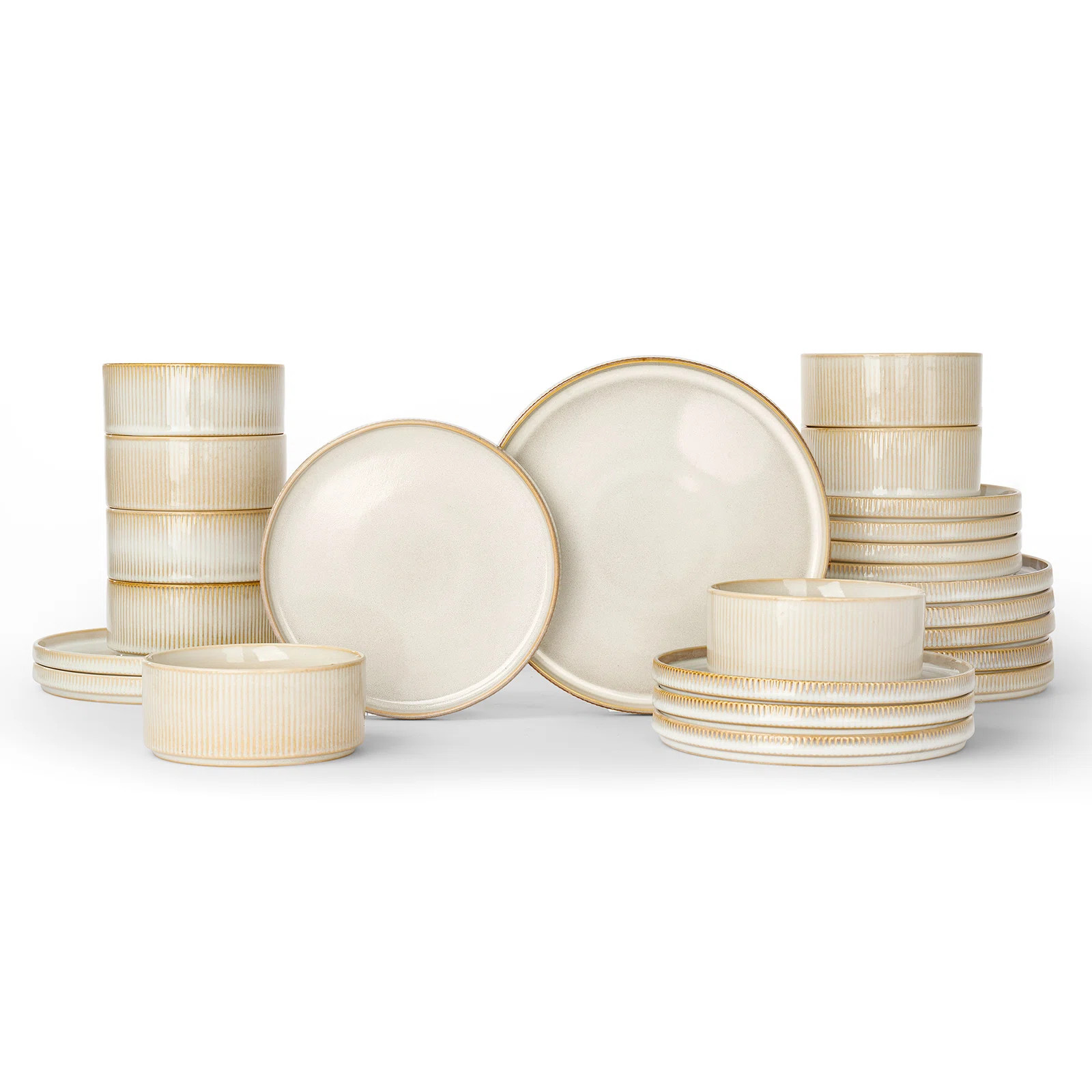 Famiware 24 Piece Dinnerware Sets, Dish Sets for 8 | Wayfair North America