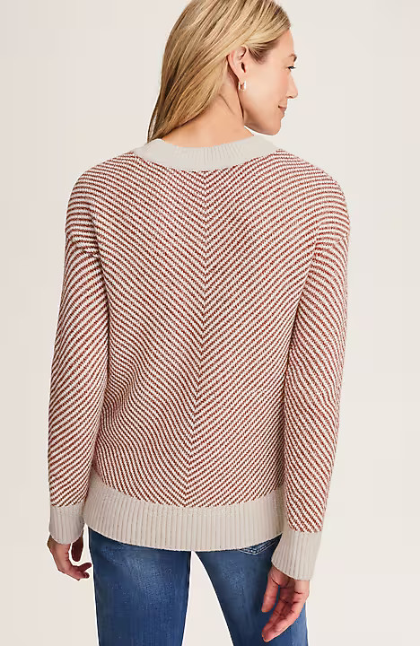 Chevron-Pattern Sweater | J. Jill