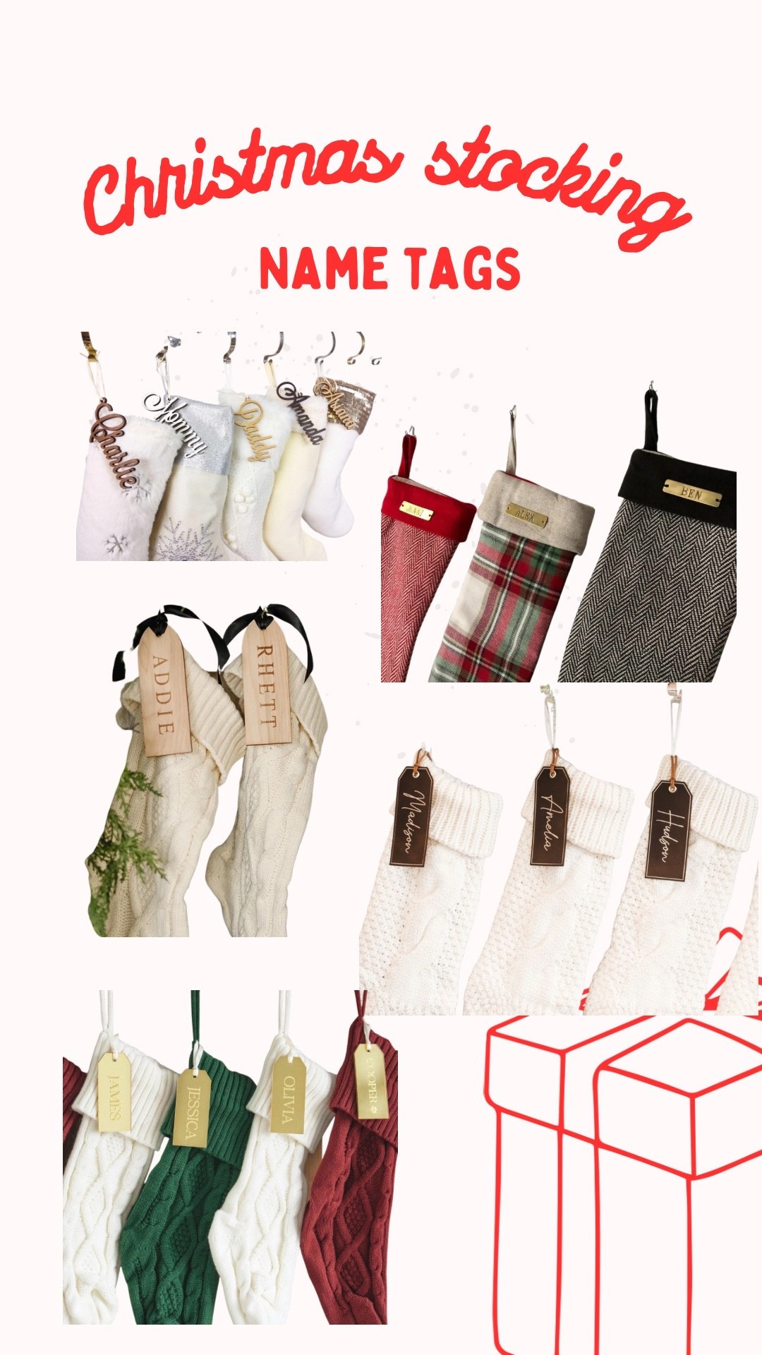 Christmas stocking name tags!

#LTKHome #LTKKids #LTKHoliday