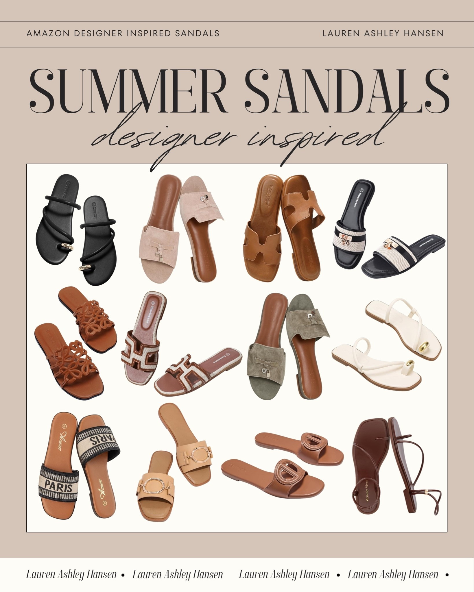 I have been so impressed with all of the summer sandal options at Amazon recently! Elevated, comfortable, high quality, affordable, and designer inspired. I have grabbed so many of these already!!

#LTKSeasonal #LTKgrwm #LTKootd