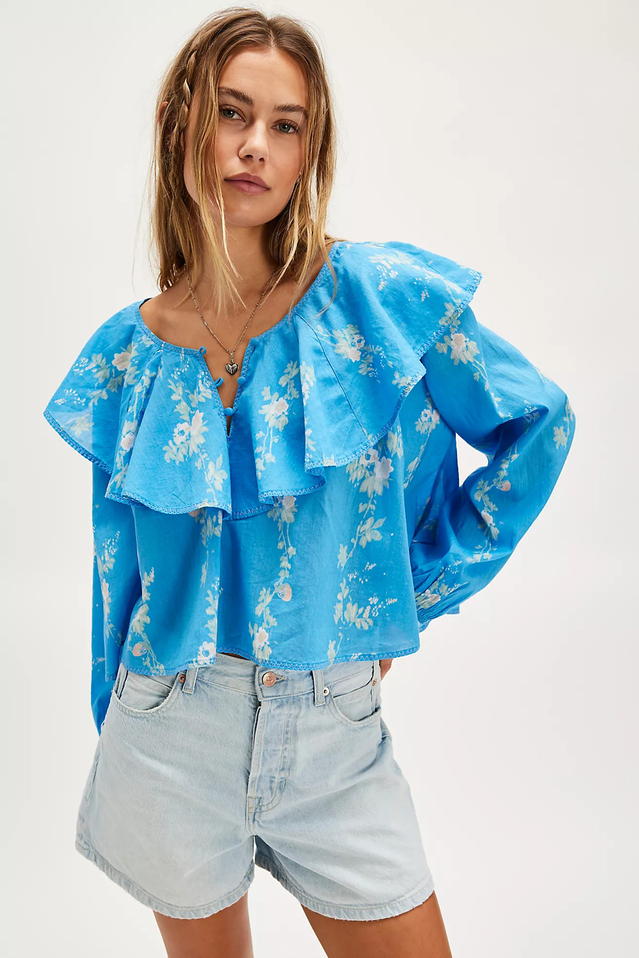 Camilla Printed Blouse | Free People (Global - UK&FR Excluded)