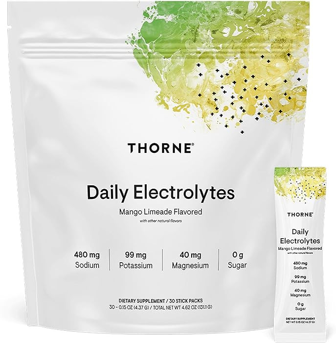 THORNE - Daily Electrolytes - Zero Sugar & Low-Calorie Electrolyte Powder Drink Mix - Flavors Der... | Amazon (US)