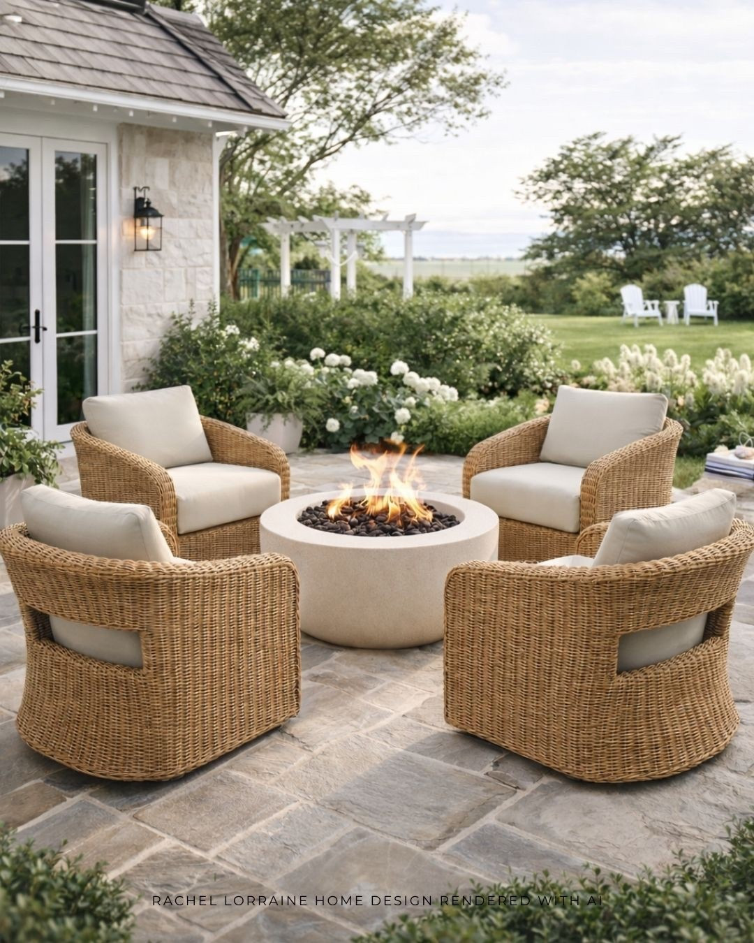 I love the look of this outdoor wicker swivel rocking chair from @wayfair. It has great reviews and I especially love the cutout back detail on the barrel style. Such a pretty piece for a relaxed and elevated outdoor space.