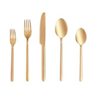 Home Decorators Collection Brenner 40-Piece Copper Finished Stainless Steel Flatware Set (Service... | The Home Depot