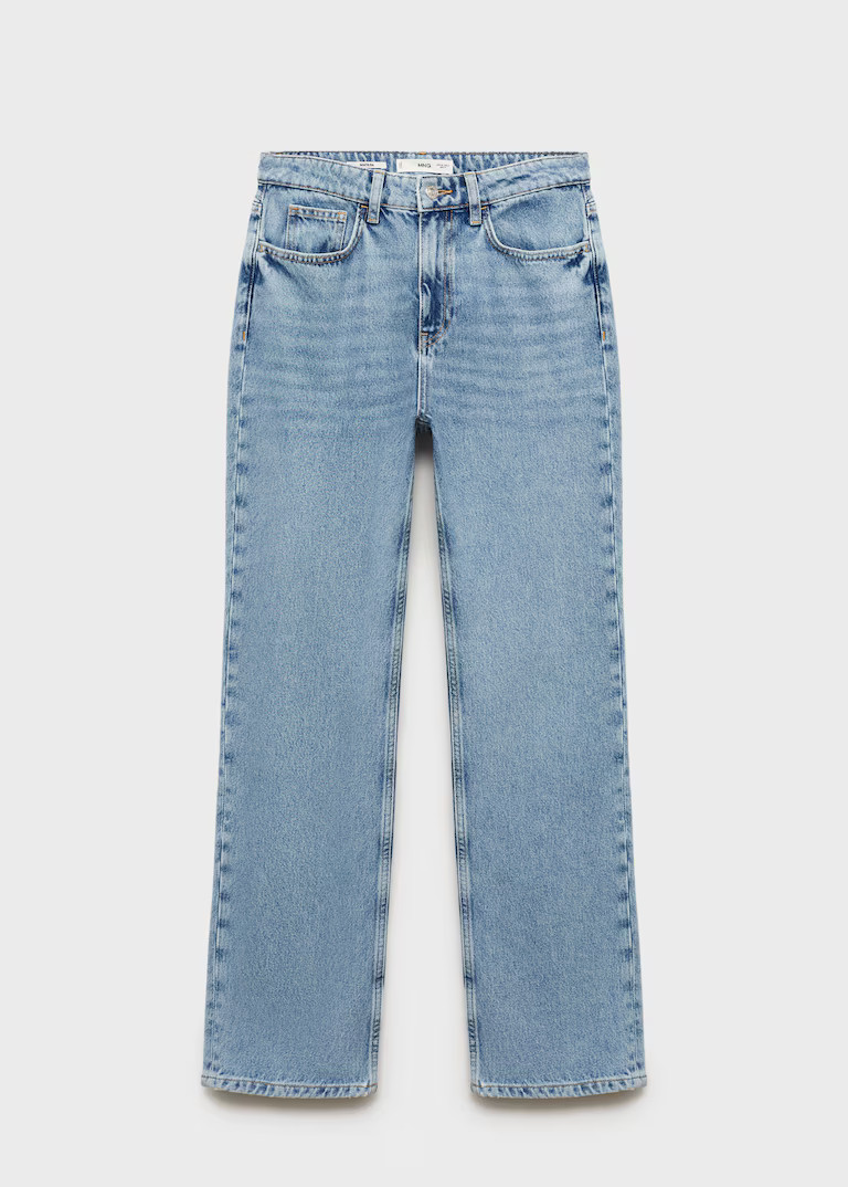Matilda medium-rise straight-fit jeans | MANGO (UK)