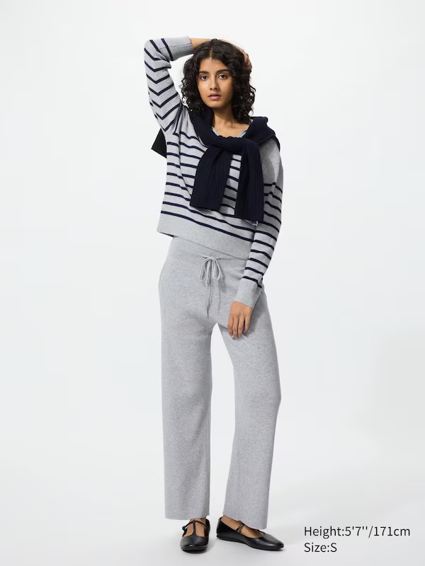 Washable Ribbed Knit Pants | UNIQLO (US)