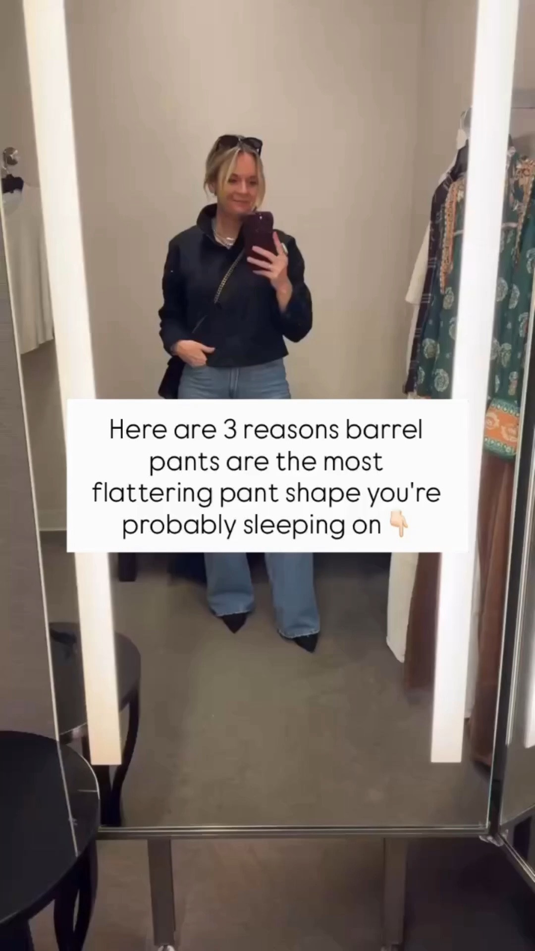 Here are 3 reasons barrel pants are the most flattering pant shape you’re probably sleeping on 👇

✨They’re designed to flatter curves, not fight them. The wider hip and tapered ankle create an hourglass silhouette naturally — no tucking, no belting, no overthinking. The shape does the work for you.

✨ They make simple tops look intentional. A basic tee or tank suddenly looks styled when it’s paired with a more interesting pant shape. You don’t need a statement top when your pants are already doing the talking.

✨ They’re more versatile than they look. Dress them up with kitten heels and a blazer, keep them casual with a draped layer and mesh flats, or tuck in a fitted tee for a polished everyday look. One pant, endless outfits.