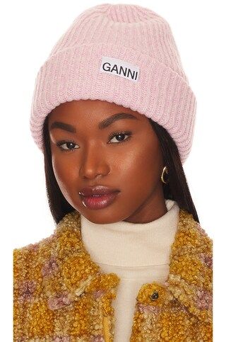 Ganni Beanie in Lilac Sachet from Revolve.com | Revolve Clothing (Global)