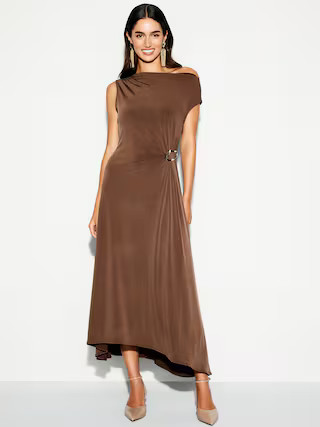 The Occasion by Old Navy Twist-Front Jersey Midi Dress | Old Navy (US)