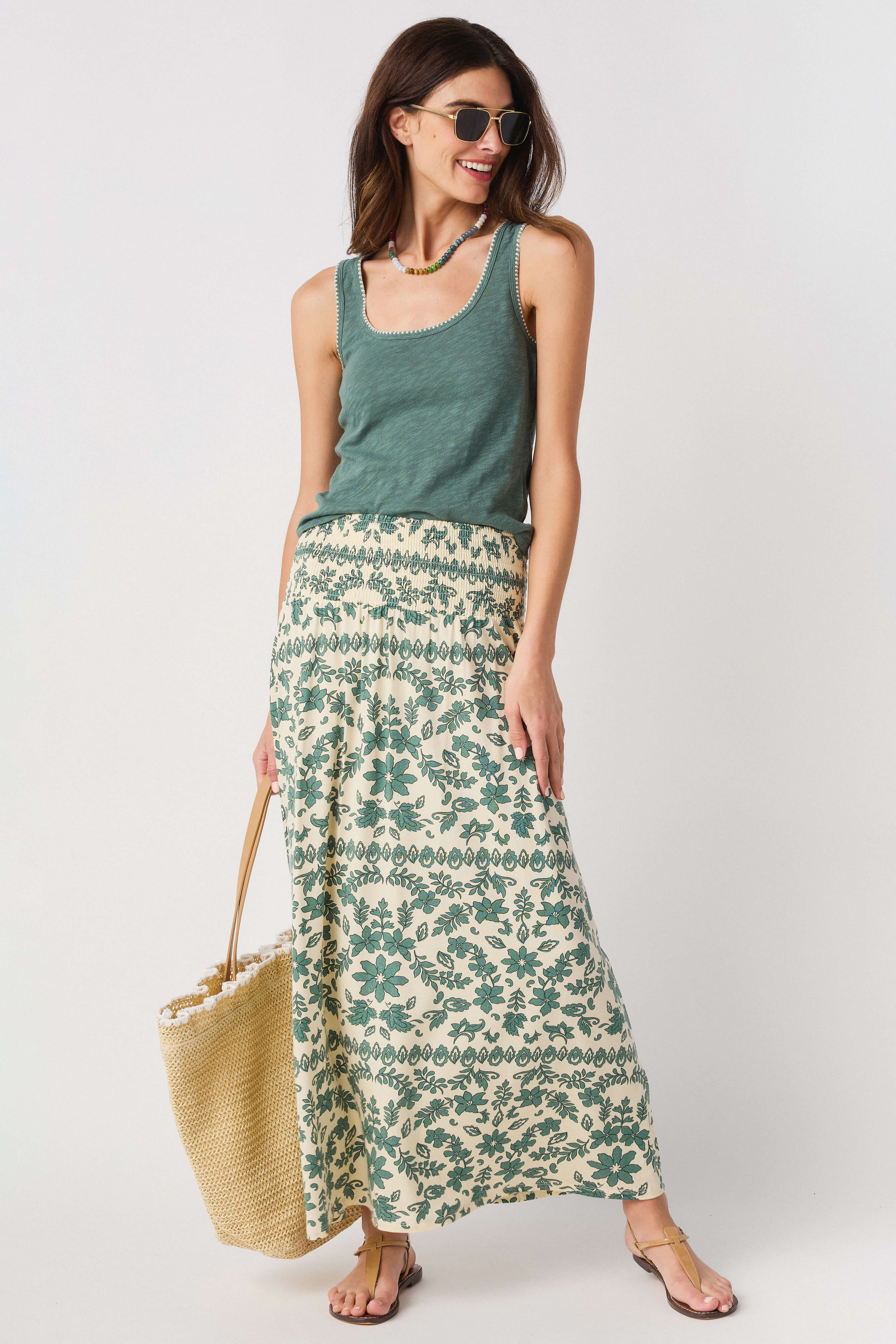 Z Supply Leya Tera Paisley Maxi Skirt | Social Threads