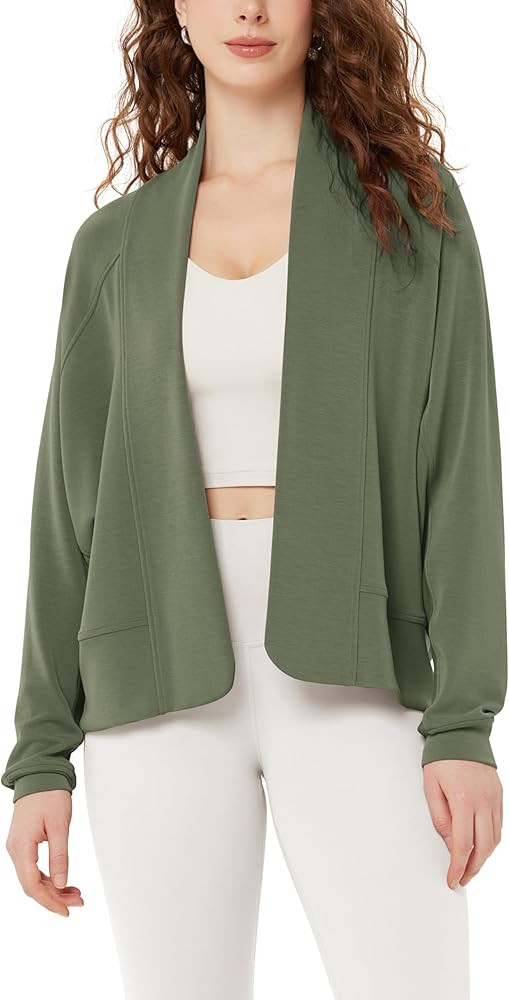 ODODOS Women's Modal Soft Open Front Cardigans Long Sleeve Casual Wrap Outwear | Amazon (US)