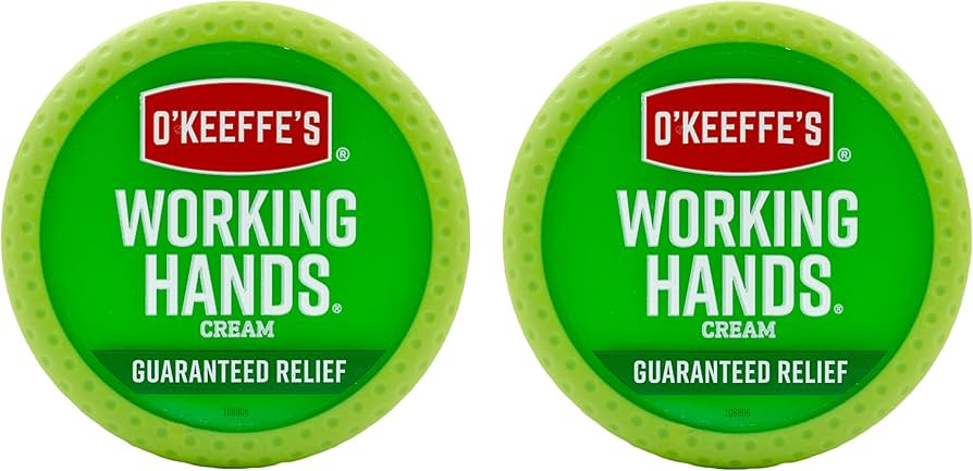 O'Keeffe's Working Hands Hand Cream for Extremely Dry; Cracked Hands; 3.4 Ounce Jar; (Pack 2) | Amazon (US)
