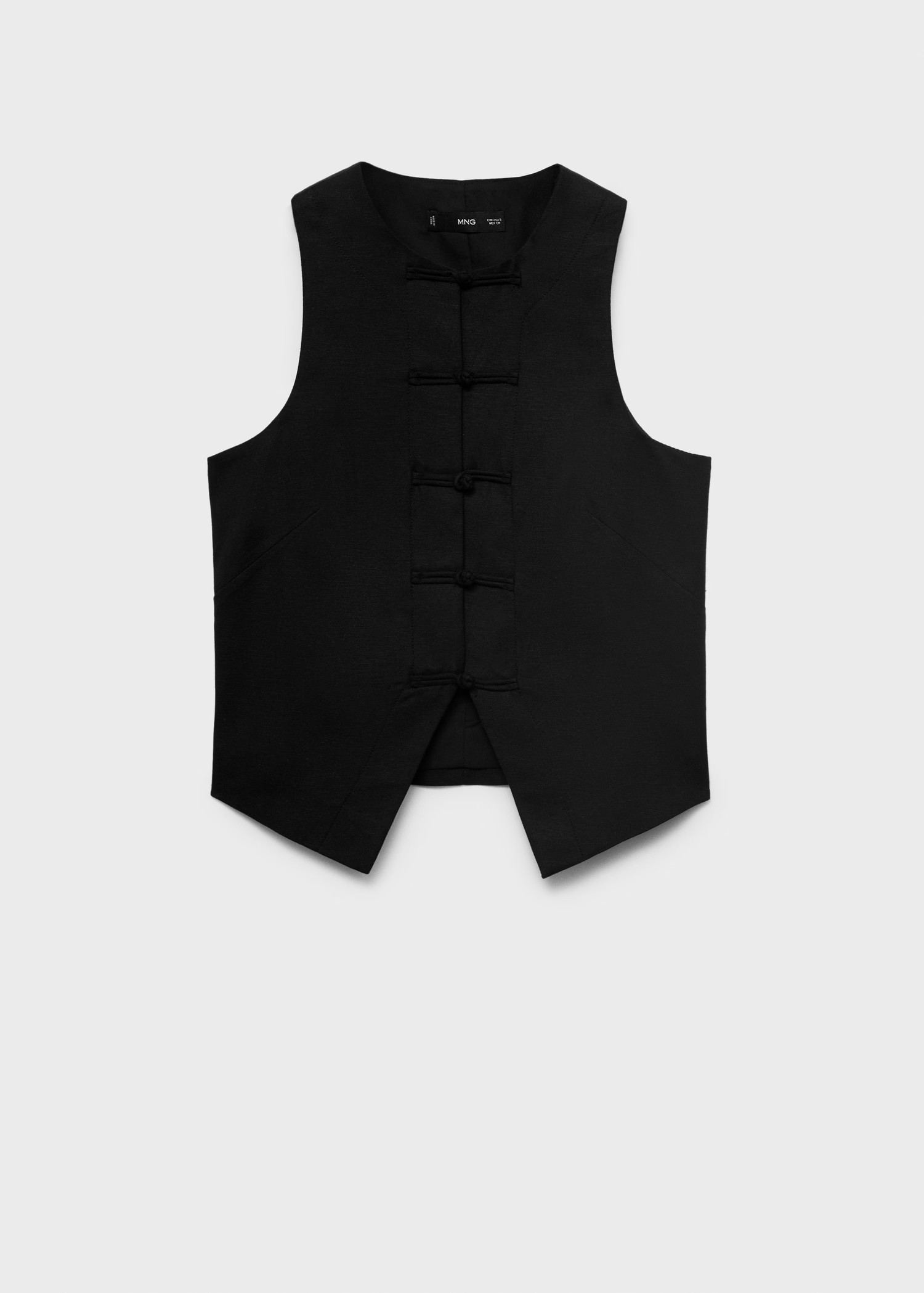 Linen-blend suit waistcoat - Women | MANGO United Kingdom | MANGO (UK)