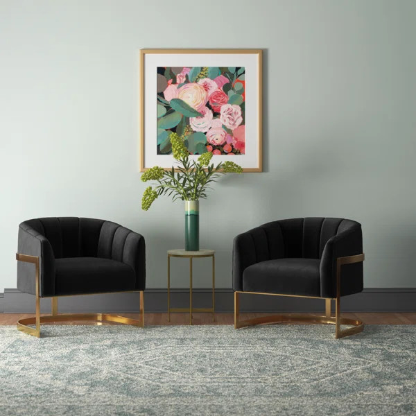 Romy 30" W Tufted Upholstered Barrel Chair (Set of 2) | Wayfair North America