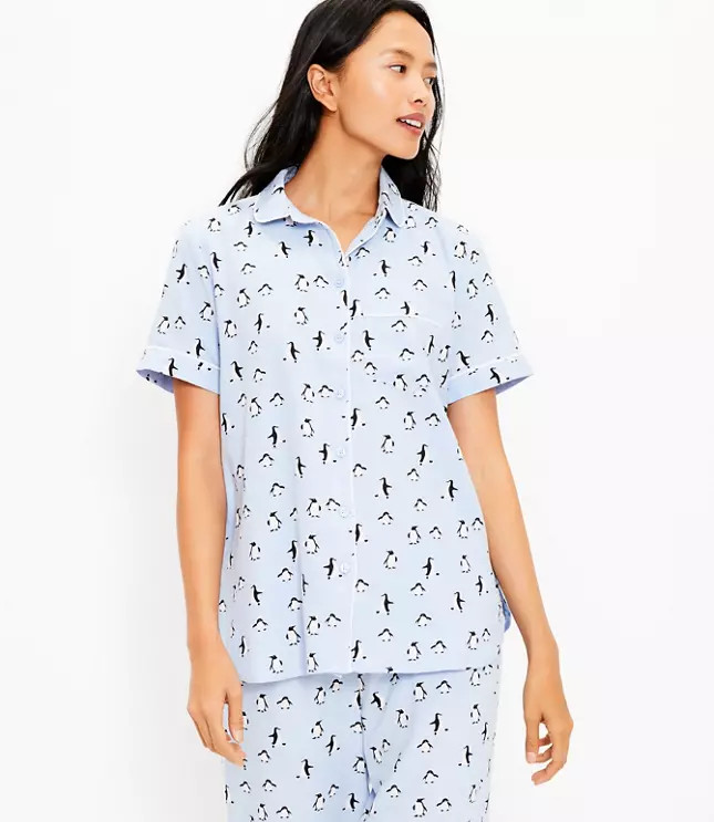 Penguin Pajama Top | LOFT