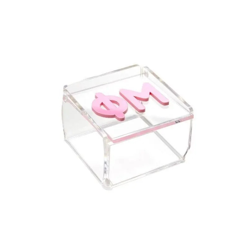 Acrylic Sorority Catchall Box: Engraved Greek Letters, Bid Day Gift | Etsy (Global)
