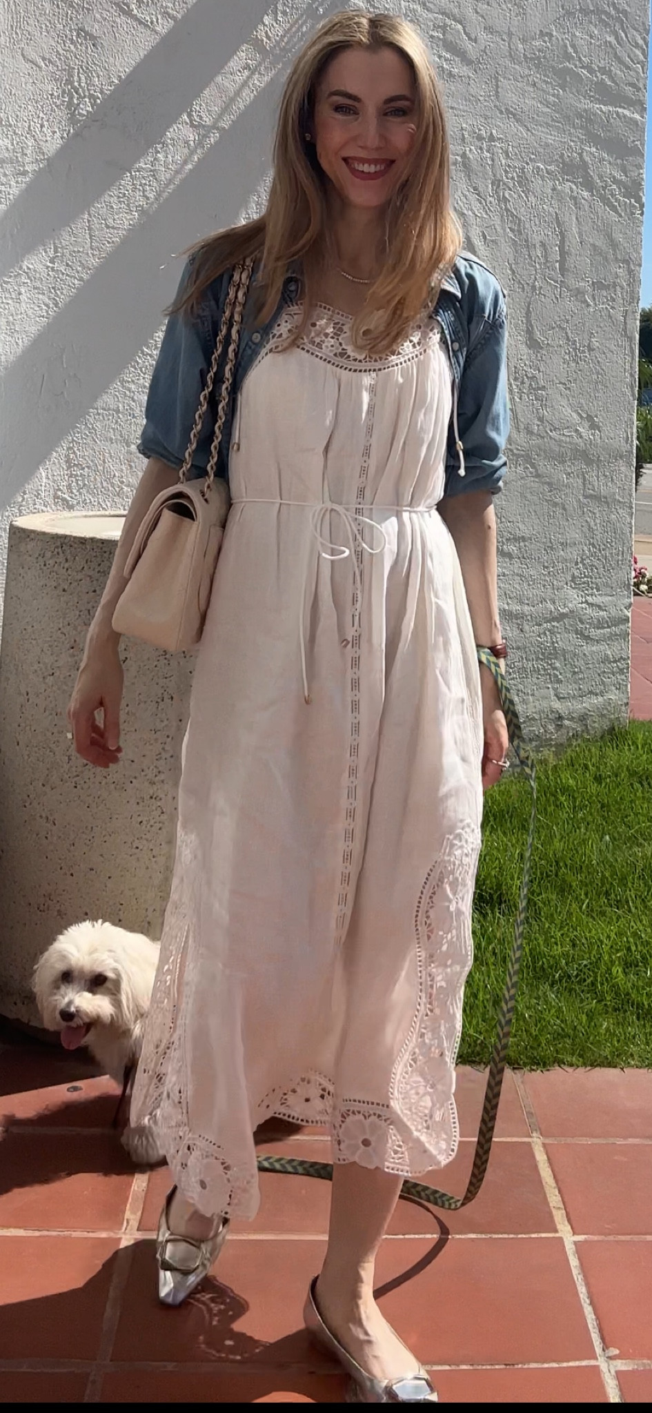 Found some great alternatives to my Zimmermann dress, which is sold out. 

I’m wearing a denim shirt as a demi shrug; I snapped the fifth snap in the back. 

Cannot go wrong with silver flats!

#LTKshoecrush #LTKstyletip #LTKSeasonal