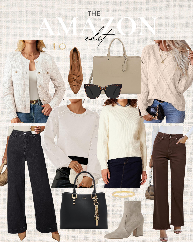 You will love the finds I included in this week’s Amazon Edit.

Stay classy and fab with this Pearl Sweater from Pink Queen, paired with straight-leg jeans and these pointed-toe flats. This Legoirii Tote Bag is a great addition to this look, especially for work meetings or coffee dates. 

 #LTKSeasonal #LTKSaleAlert #LTKTravel