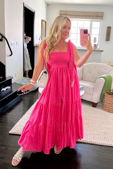 Pink maxi dress
Barbie style


#LTKstyletip #LTKwedding
