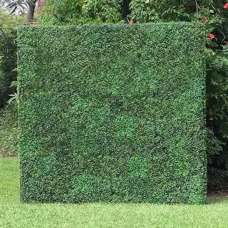 Artificial Boxwood Hedge 20-inch Greenery Panels (Set of 12) - 12pc | Overstock.com Shopping - Th... | Bed Bath & Beyond