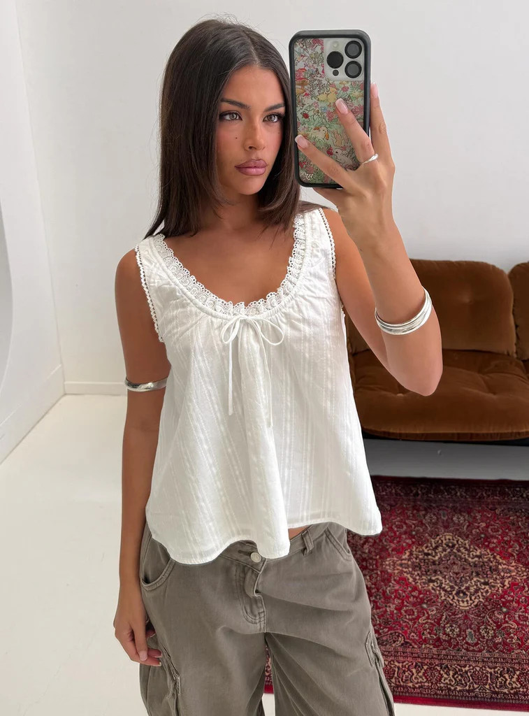 Antiquity Babydoll Top White | Princess Polly US