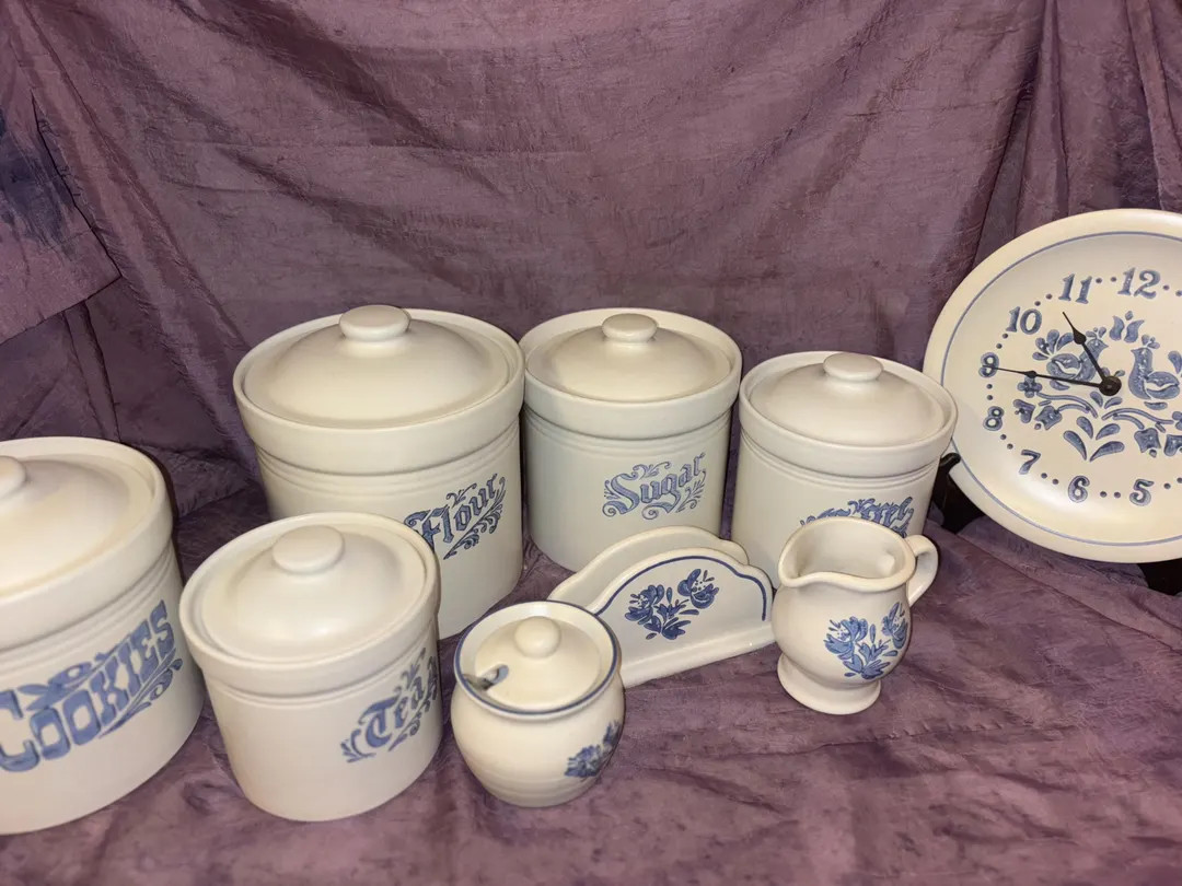Vintage Vintage Pfaltzgraff yorktowne Canister Set Napkin Sugar Creamer Cookies - Etsy | Etsy (US)