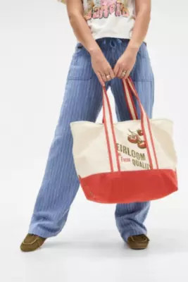 BDG Novelty Tomato Tote Bag - Red ALL at Urban Outfitters | Urban Outfitters UK