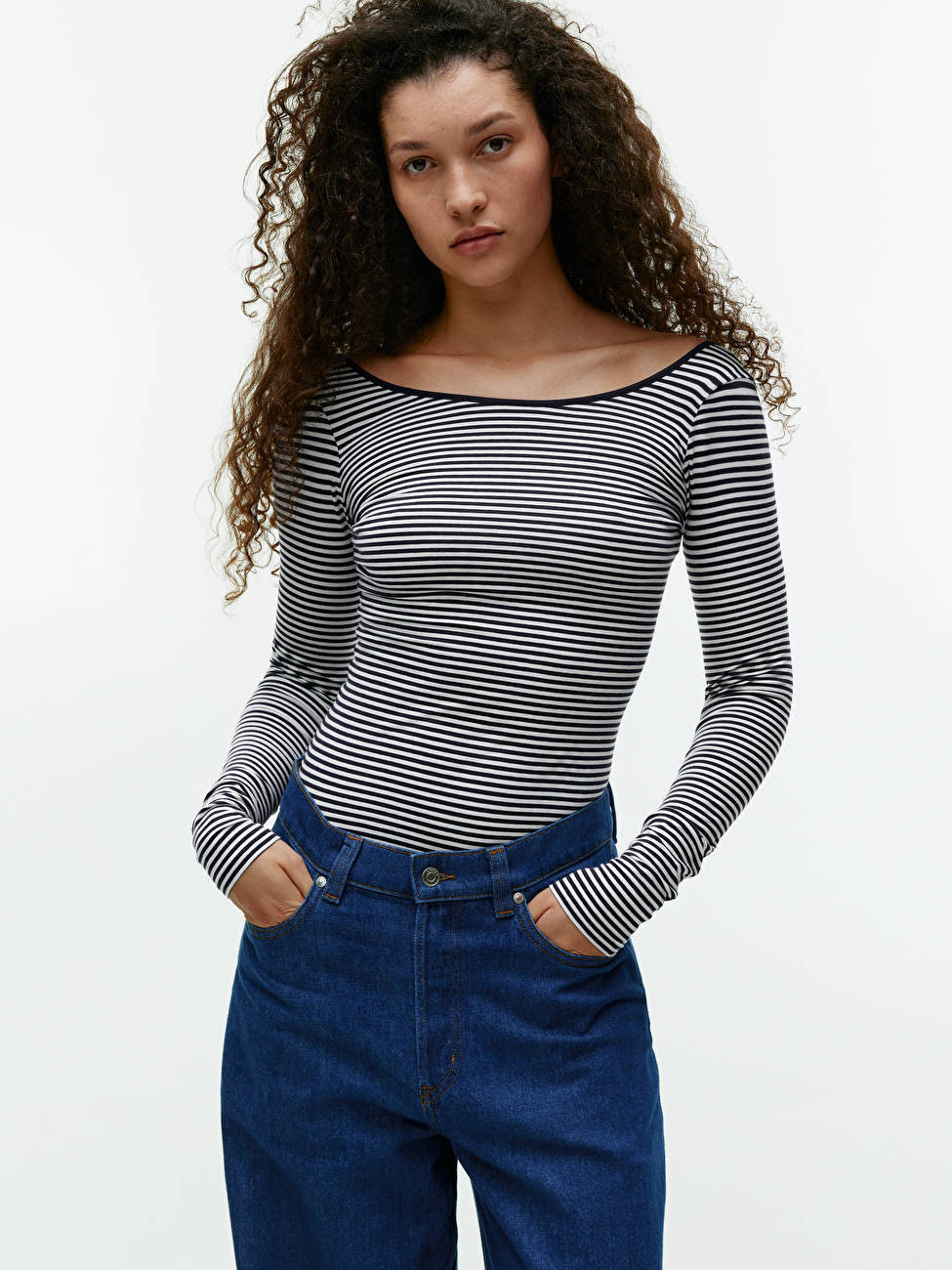 Scoop-Neck Jersey Top | ARKET (US&UK)