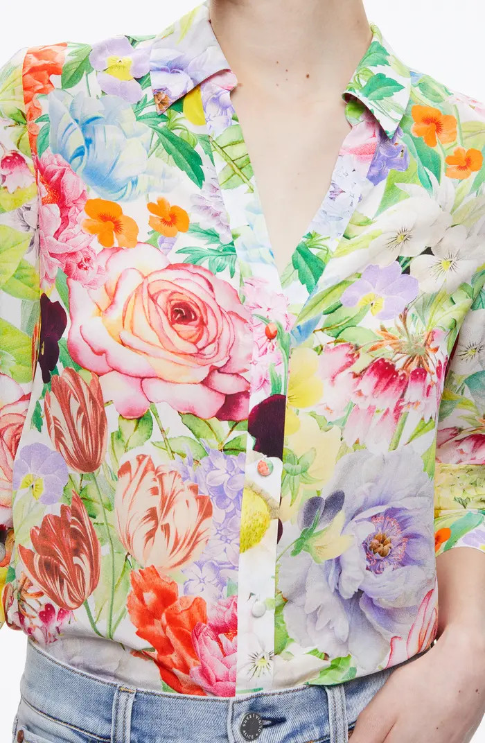 Eloise Floral Silk Shirt | Nordstrom