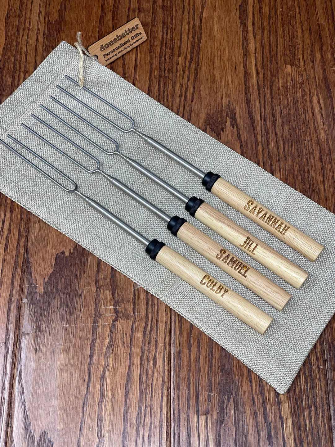 Custom Engraved S'mores Roasting Stick Set Personalized - Etsy | Etsy (US)