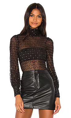 Camila Coelho Mara Bodysuit in Black from Revolve.com | Revolve Clothing (Global)