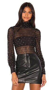 Camila Coelho Mara Bodysuit in Black from Revolve.com | Revolve Clothing (Global)