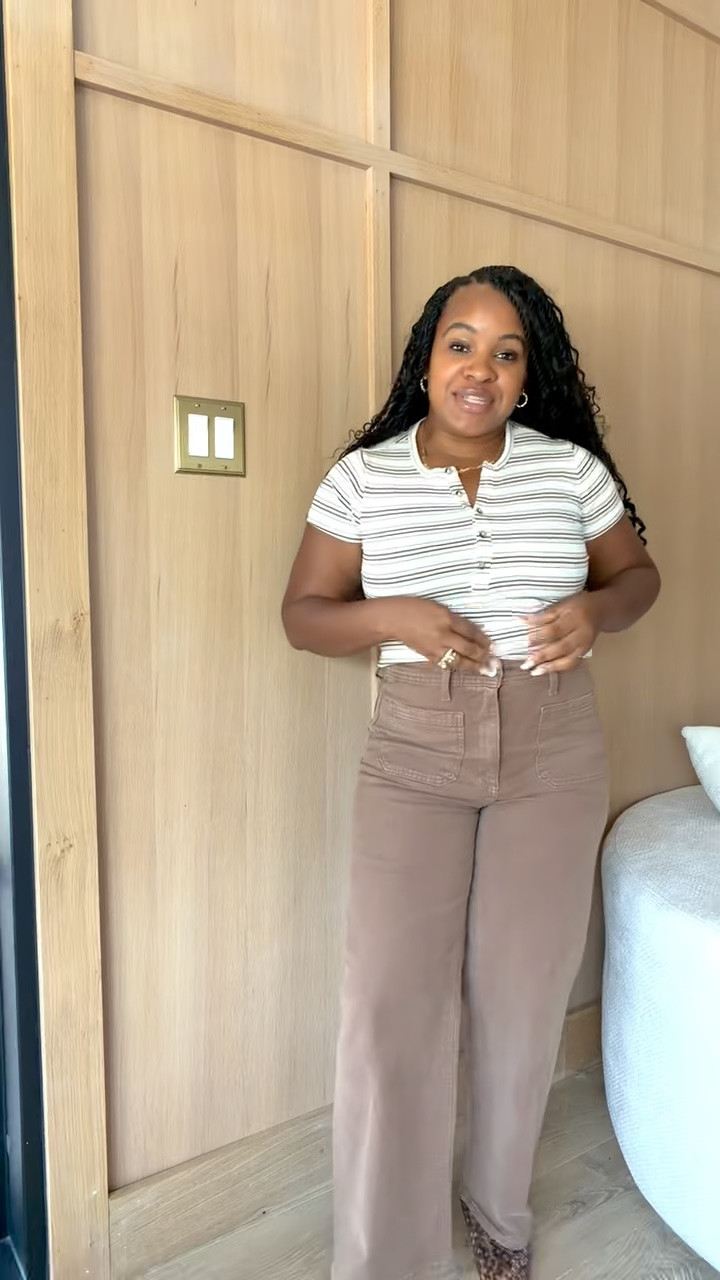 $15 top $35 pants! Love this look for transitioning into fall!

#LTKootd #LTKMidsize