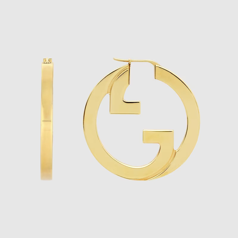 GUCCI Blondie Hoop Earrings, Gold-toned metal, Gold-toned metal | Gucci (US)