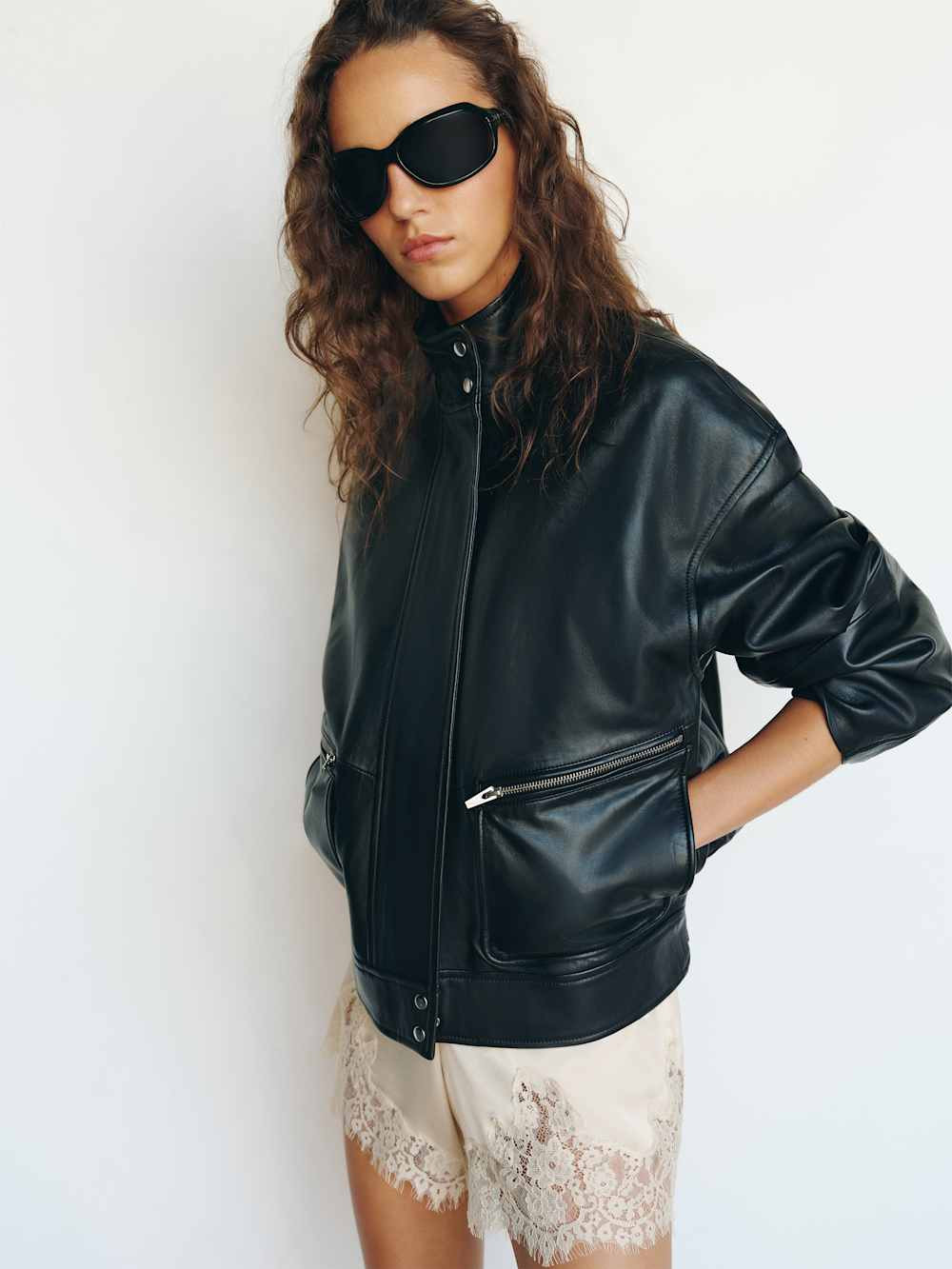 Fern Satin Short | Reformation (Global)