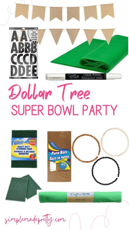 Dollar Tree DIY Super Bowl decor 🏈💚#superbowl2024 #superbowllviii

#LTKparties