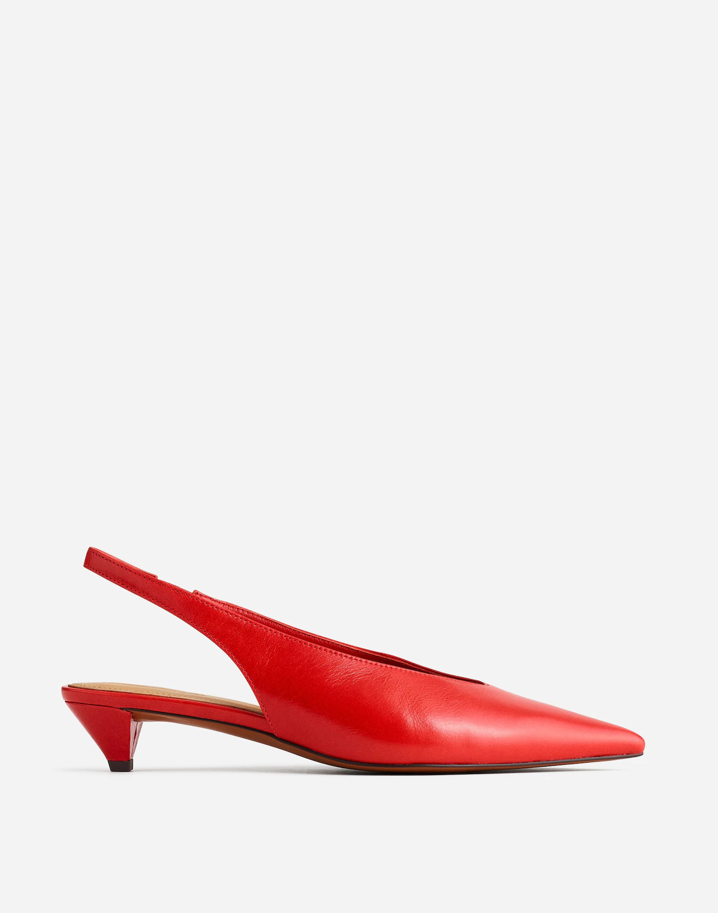 The Simone Kitten-Heel Slingback Pumps | Madewell