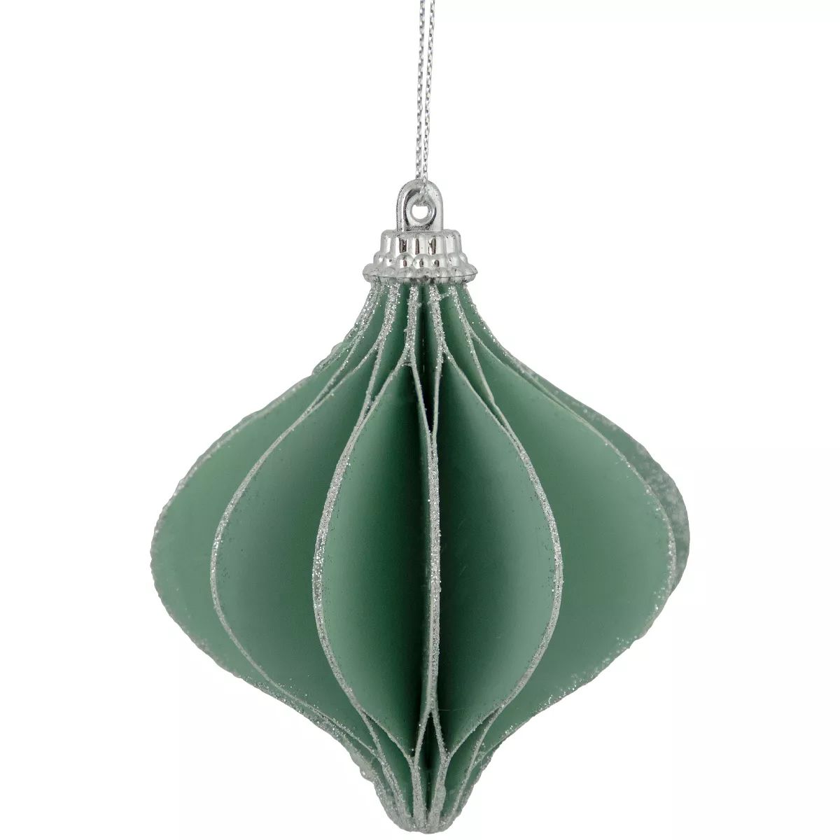 Northlight 4.25" Glittered Green Onion Christmas Ornament | Target
