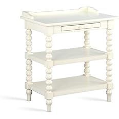 Bowery Hill Traditional Antique White Wood Nightstand in White | Amazon (US)